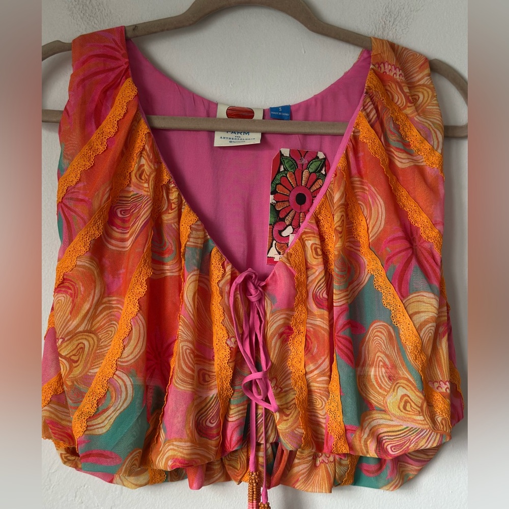 FARM Rio Multicolor Boho Blouse - Picture 3 of 13